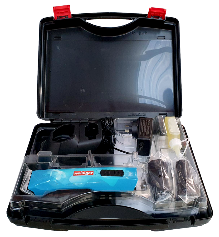 Heiniger Opal Small Animal Clipper AU with Li-Ionic Battery No.10 2 Batteries in Carry Case UN No 3481 Class 9